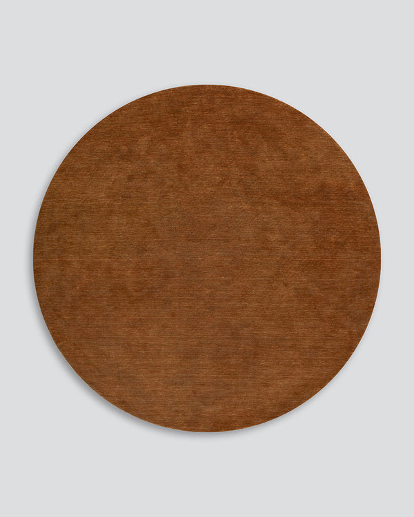 Sandringham Pecan Round Floor Rug Baya