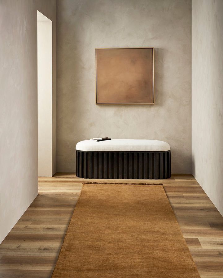 Sandringham Pecan Floor Runner Handcrafted from 100% wool, this warm-toned Sandringham runner is both functional and beautiful, offering an unparalleled softness underfoot, while imbuing your hallway with tone and personality. Baya