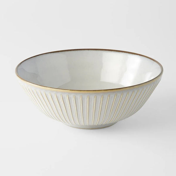 Bowl 21.5cm / White Sendan Glaze