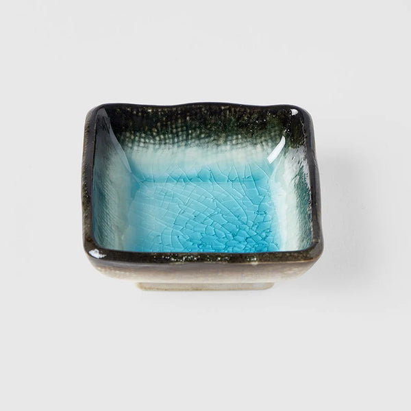 Square Sauce Dish 7cm / Sky Blue Glaze