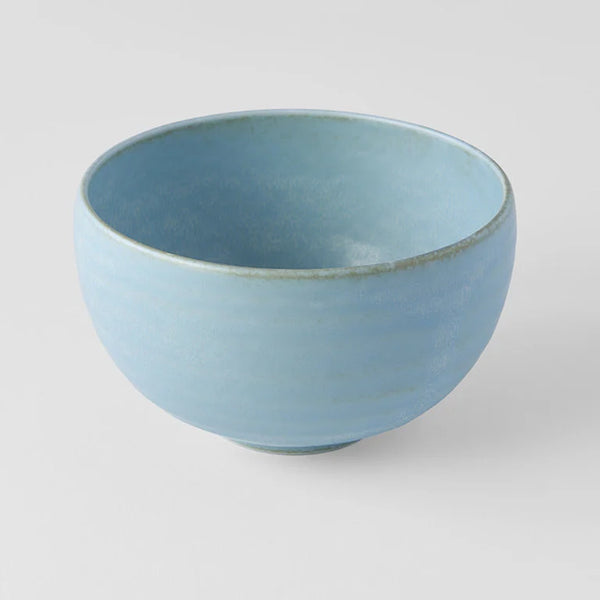 Medium Round Bowl 13cm / Soda Blue Glaze