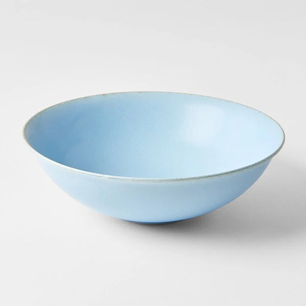 Open Bowl 21cm / Soda Blue Glaze