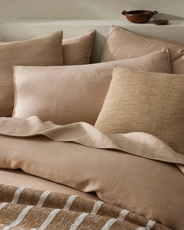 Dania Toffee A contemporary, plain with a woven texture that is both soft to touch and durable. A timeless design with visual interest. Dania has an earthen, naturalistic palette, making it versatile for any space. Toffee adds a touch of luxe with its war