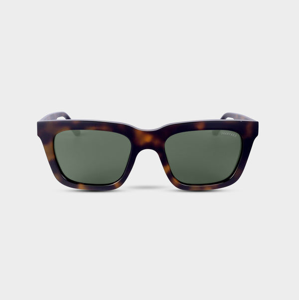 Vaanyard PRIME TIME. Newtown Tort Gloss | G15 Green Sunglasses