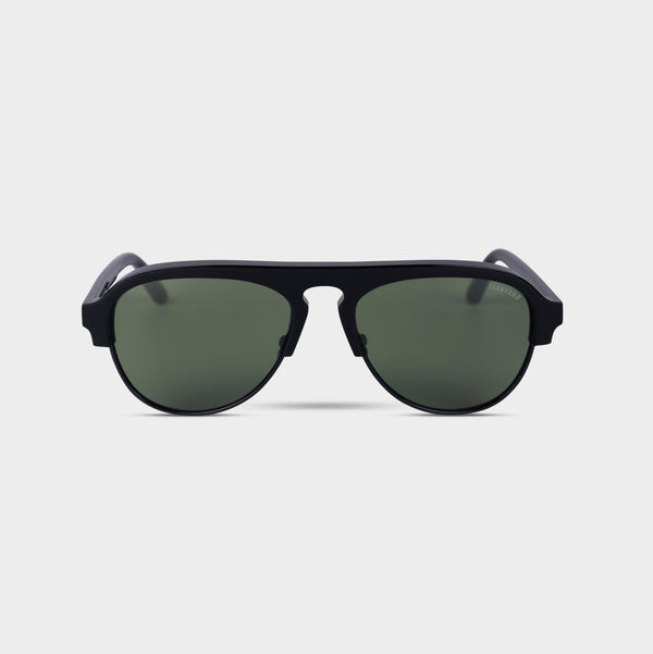 Vaanyard SEDITION. Black Gloss | G15 Green Sunglasses