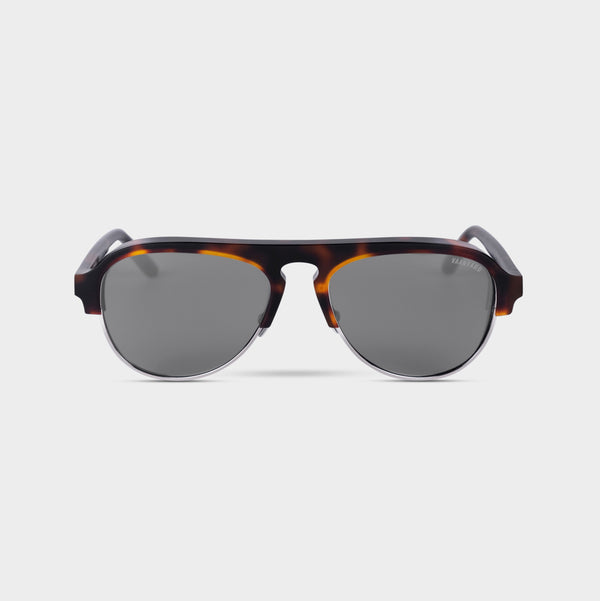 Vaanyard SEDITION. Newtown Tort Gloss | Grey Sunglasses