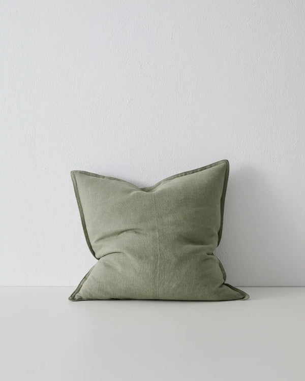 Como Olive Premium Linen Cushion - 40x60cm Elevate your decor with Como Olive, a soft olive green cushion crafted from luxurious European linen.