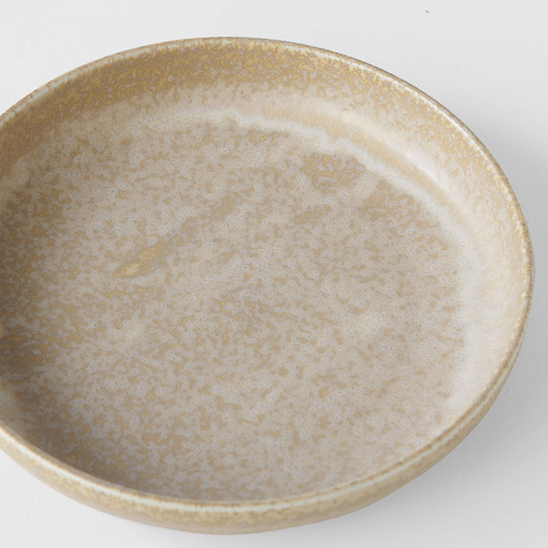 High Rim Plate 20cm / White Fade Glaze – BEON