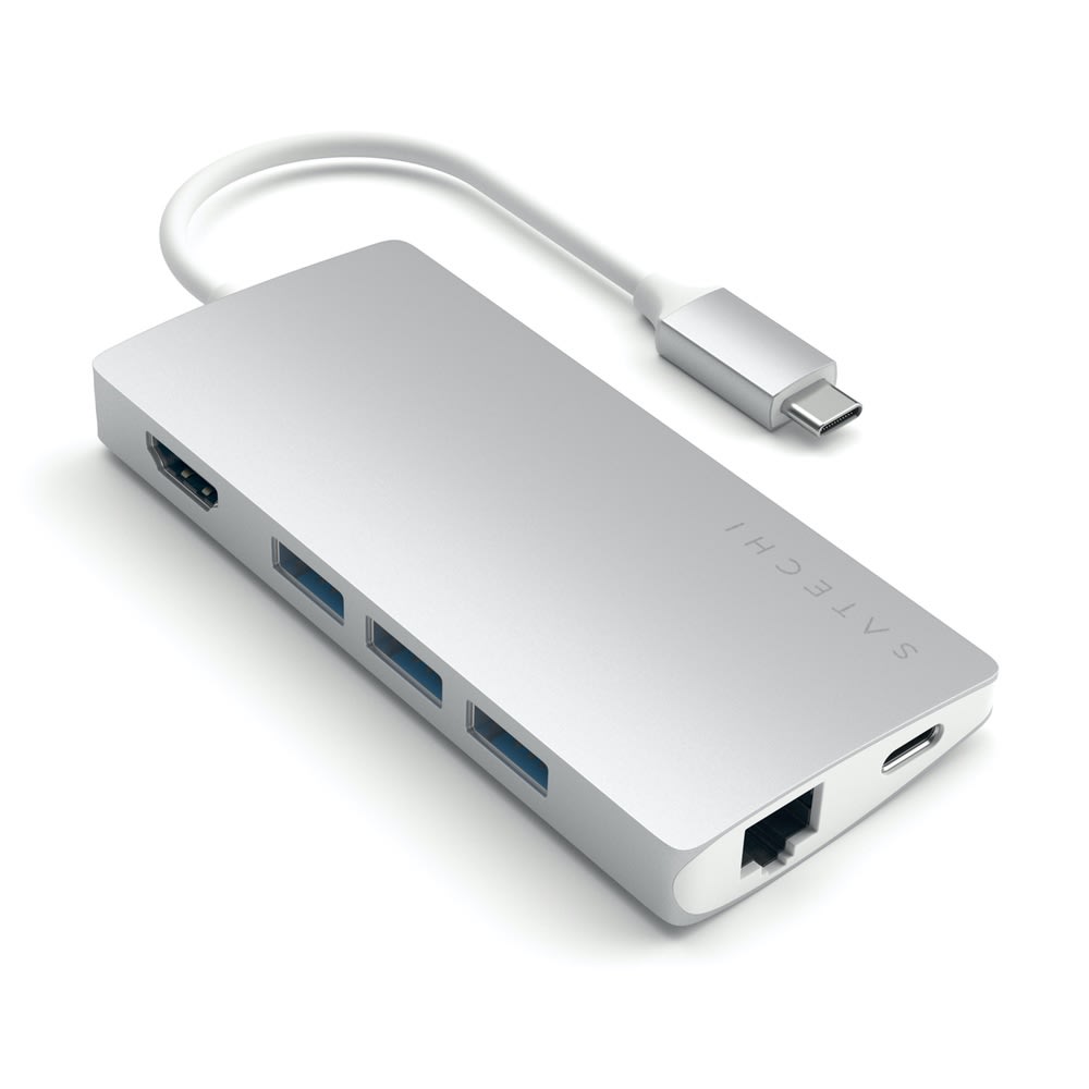 Satechi USB-C Multiport Adapter 4K HDMI w/ Ethernet V2 Satechi Aluminium Multiport Adapter V2 now equipped with an upgraded Micro SD card slot and refined aluminium design for a user-friendly experience. Authorised Australian Stockist BEON of Satechi