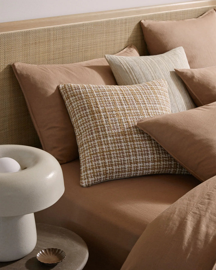 Adriana Natural A woven mix of lustrous chenille and dry natural fibres gives Adriana a chic finish and luxe feel. The Natural colourway is your go to neutral, pairing linen with sandstone stripes.Timeless and classic in its texture, Adriana is suited to