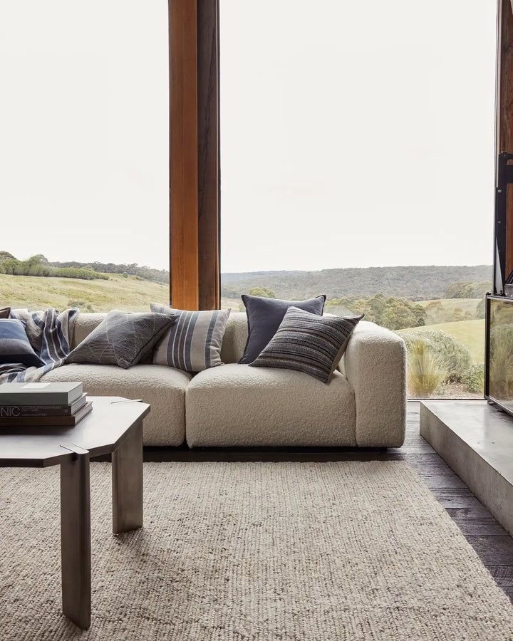 Como Smoke Linen Cushion - Premium Quality Elevate your space with Como Smoke, a stylish grey linen cushion crafted from the finest European fabric.