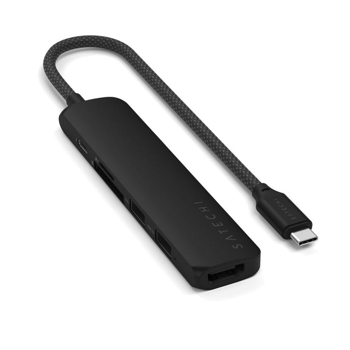 Satechi 6-in-1 USB-C Slim Multiport Adapter Black