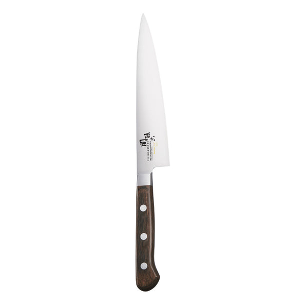 Buy online & save Shun Benifuji Utility Knife 15cm |Shun |BEON.COM.AU The Kai Shun Benifuji series is a great range for the experienced home cooks and chef enthusiasts.  Constructed from 3A stainless steel, each blade is subjected to 3 chamfering process, this reduces the friction against food and the blade.  The knives are then finished with a special grinding pro... Shun at BEON.COM.AU