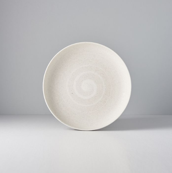 Save on Recycled White High Rim Plate Made in Japan at BEON. 22cm diameter x 4.5cm heightHigh Rim Plate in Recycled White design. Our Recycled White ceramic range is created from used & broken tableware from over 30 local kilns. Once crushed up to 50% of the material is mixed with new clay which enables the firing temperature to be lower which in turn reduces fuel consumption at the kiln. These tableware pieces are of the same high quality seen across our other ranges. Handmade in Japan. Microwave and dishw
