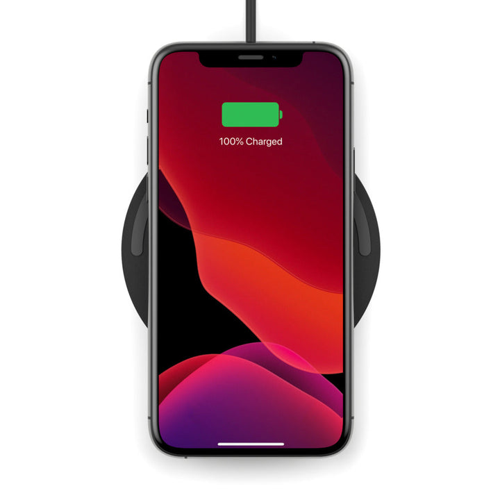 BELKIN BOOSTCHARGE Wireless Charging Pad 15W + QC 3.0 24W Wall Charger - Black WIA002AUBK Belkin