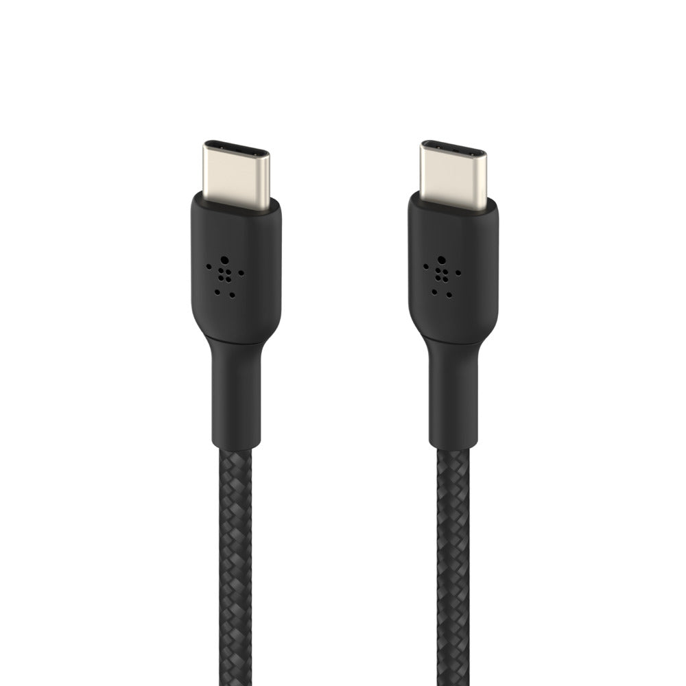 BELKIN BOOSTCHARGE Braided USB-C to USB-C Charge/Sync Cable 1 Meter - Black CAB004BT1MBK Belkin