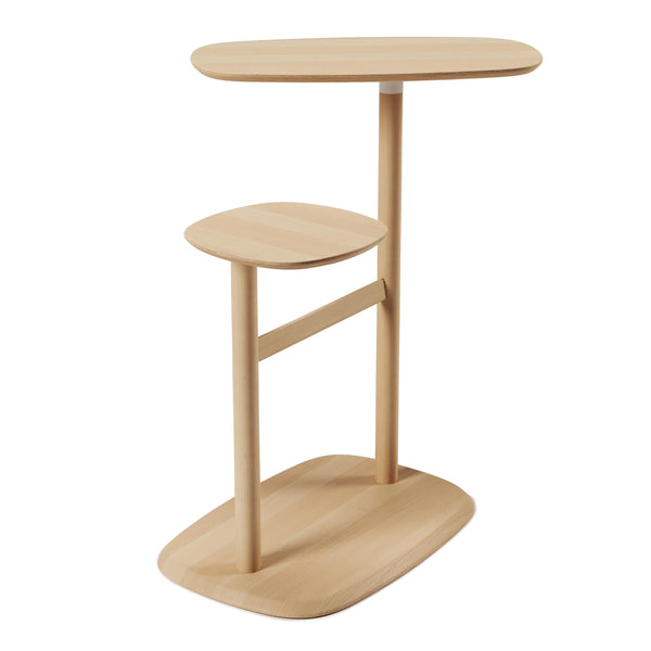 Swivo Side Table Natural By Umbra A modern side table with two interchangeable swiveling table tops, Swivo brings a soft, natural touch to your living room, bedroom or entryway.This versatile side table seamlessly accompanies your living space to provide