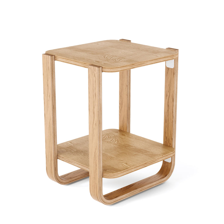 Umbra Bellwood Side Table Natural With soft bent-wood legs and two open tiers, Bellwood brings a warm and airy touch to your living room, bedroom or entryway.This versatile side table seamlessly accompanies your space to provide multipurpose storage.Its t