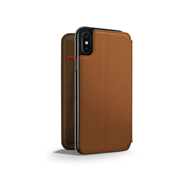 Buy online & save SurfacePad for iPhone X - Cognac |Twelve South |BEON.COM.AU Minimal. Functional. And oh so beautiful.SurfacePad for iPhone was designed for those who crave a thinner minimal iPhone cover - and not a "big styrofoam helmet" as Jerry Seinfeld would say. This super thin, luxury leather cover protects the front and back of your iPhone from common haz... Twelve South at BEON.COM.AU