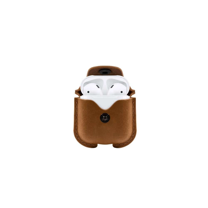 Buy online & save AirSnap for AirPods - Cognac |Twelve South |BEON.COM.AU Carry your AirPods in a leather road case.AirSnap is a full-grain leather case tailored to protect your AirPods while also keeping them close at hand. Slip your AirPods Charging Case into AirSnap, fasten the metal snap and your pricey ear buds are safe and sound. With the handy cutout on the bott... Twelve South at BEON.COM.AU