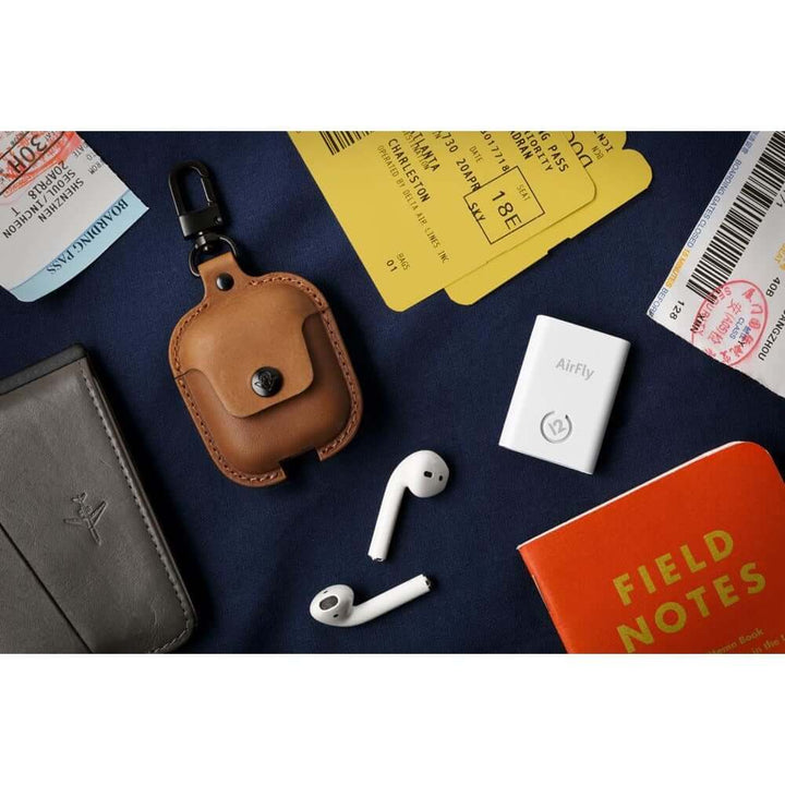 Buy online & save AirSnap for AirPods - Cognac |Twelve South |BEON.COM.AU Carry your AirPods in a leather road case.AirSnap is a full-grain leather case tailored to protect your AirPods while also keeping them close at hand. Slip your AirPods Charging Case into AirSnap, fasten the metal snap and your pricey ear buds are safe and sound. With the handy cutout on the bott... Twelve South at BEON.COM.AU