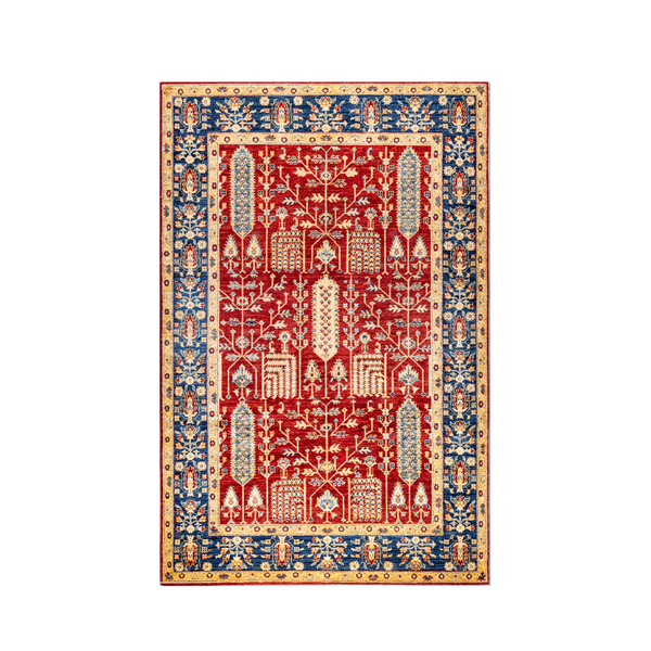 Buy Authentic Fine Afghan Chobi Afghan Rugs made in Afghanistan at BEON | Size: 168x256cmFoundation: CottonPile: Handspun WoolShape: Rectangular Hand knotted and meticulously crafted by Afghan artisans in Afghanistan, this stunning Chobi rug is made out o