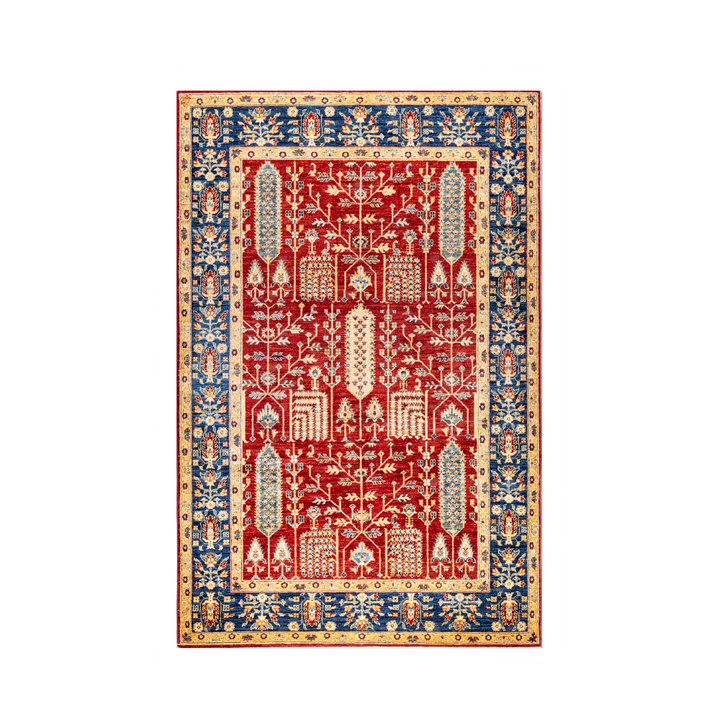 Buy Authentic Fine Afghan Chobi Afghan Rugs made in Afghanistan at BEON | Size: 168x256cmFoundation: CottonPile: Handspun WoolShape: Rectangular Hand knotted and meticulously crafted by Afghan artisans in Afghanistan, this stunning Chobi rug is made out o