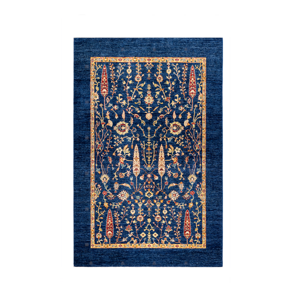 Buy Authentic Fine Afghan Sultan Afghan Rugs made in Afghanistan at BEON | Size: 172x247cmFoundation: CottonPile: Handspun WoolShape: Rectangular Hand knotted and meticulously crafted by Afghan artisans in Afghanistan, this stunning Afghan-Sultan rug is m