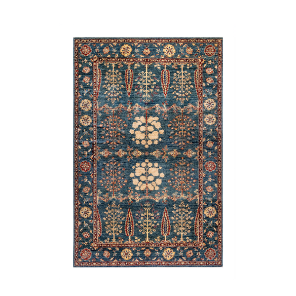 Buy Authentic Fine Afghan Sultan Afghan Rugs made in Afghanistan at BEON | Hand knotted and meticulously crafted by Afghan artisans in Afghanistan, this stunning Afghan-Sultan rug is made out of pure hand-spun wool.Size: 167x277cmFoundation: CottonPile: H