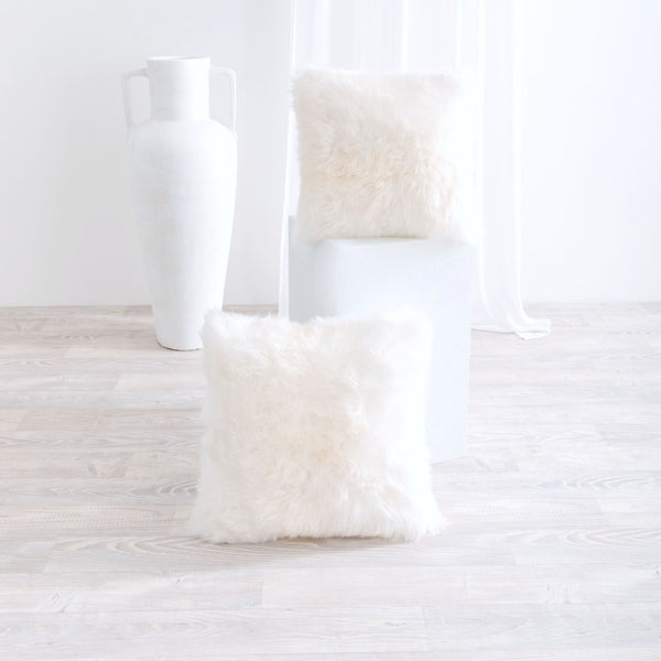 Buy and Save on The Hawkesbury Sheepskin Cushion - Ivory Cushions | $1 of your purchase goes to the charity of your choice with i=Change® Add the premium Hawkesbury Sheepskin Cushion to your collection for a luxury hit of the softest all natural texture.