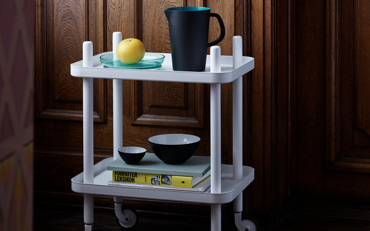 NORMANN COPENHAGEN | Block Table - White/White | Shelving Unit | BEON.COM.AU