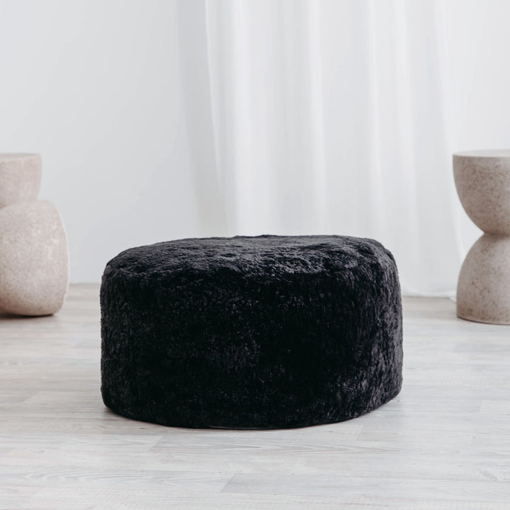 Buy and Save on The Jamieson Ottoman - Ash Ottomans | Bring natural texture and contemporary design into your space with the sturdy and stylish handmade Jamieson Round Ottoman. Choose between two sizes and three beautiful modern colours, or mix-and-match