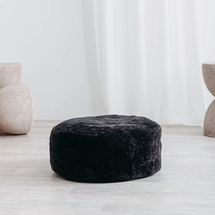 Buy and Save on The Jamieson Ottoman - Ash Ottomans | Bring natural texture and contemporary design into your space with the sturdy and stylish handmade Jamieson Round Ottoman. Choose between two sizes and three beautiful modern colours, or mix-and-match