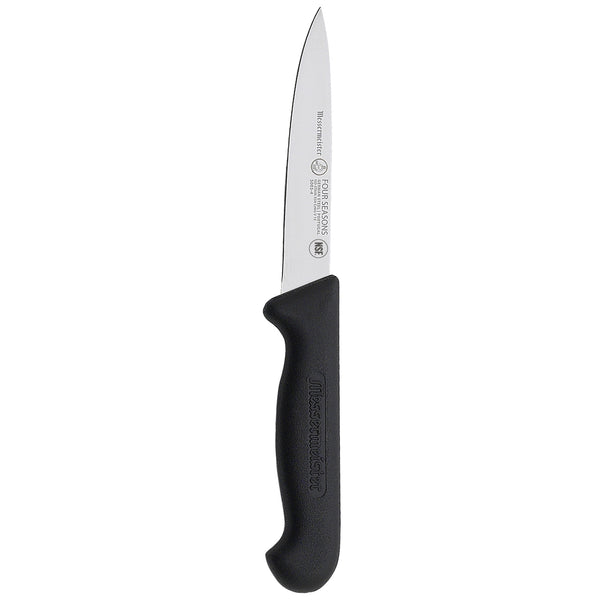 Buy online & save Four Seasons Spear Point Paring Knife 4 Inch (10.2cm) |Messermeister |BEON.COM.AU 5003 4         Four Seasons 4 Inch Spear Point Paring Knife The Messermeister Four Seasons Spear Point Paring Knife is your go-to for a variety of daily tasks requiring accuracy. This knife has a stamped fine edge blade that tapers to a point and is designed to be an all-purpose knife, similar to... Messermeister at BEON.COM.AU