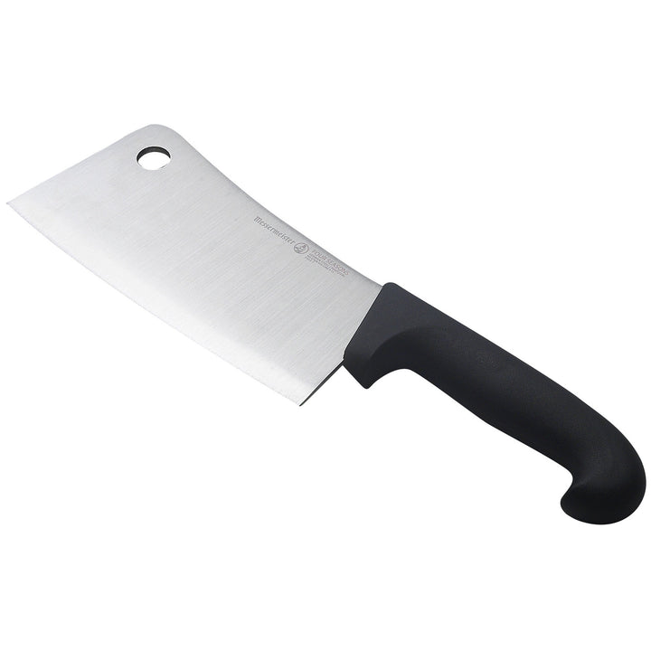 Buy online & save Four Seasons Heavy Meat Cleaver 7 Inch (17.8cm) |Messermeister |BEON.COM.AU 5055 7         Four Seasons 7 Inch Heavy Meat Cleaver Chop your way through large pieces of meat and whole poultry with ease using the stamped Messermeister Four Seasons Heavy Meat Cleaver. This is manufactured from one solid piece of steel alloy and given a razor sharp edge and is meant to cut t... Messermeister at BEON.COM.AU
