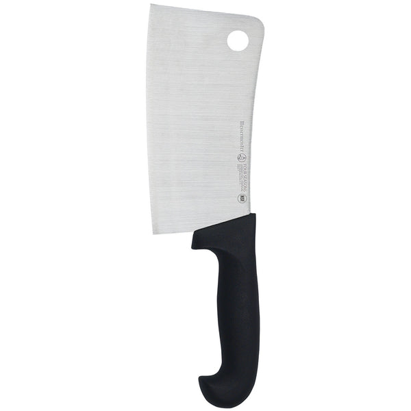 Buy online & save Four Seasons Heavy Meat Cleaver 7 Inch (17.8cm) |Messermeister |BEON.COM.AU 5055 7         Four Seasons 7 Inch Heavy Meat Cleaver Chop your way through large pieces of meat and whole poultry with ease using the stamped Messermeister Four Seasons Heavy Meat Cleaver. This is manufactured from one solid piece of steel alloy and given a razor sharp edge and is meant to cut t... Messermeister at BEON.COM.AU