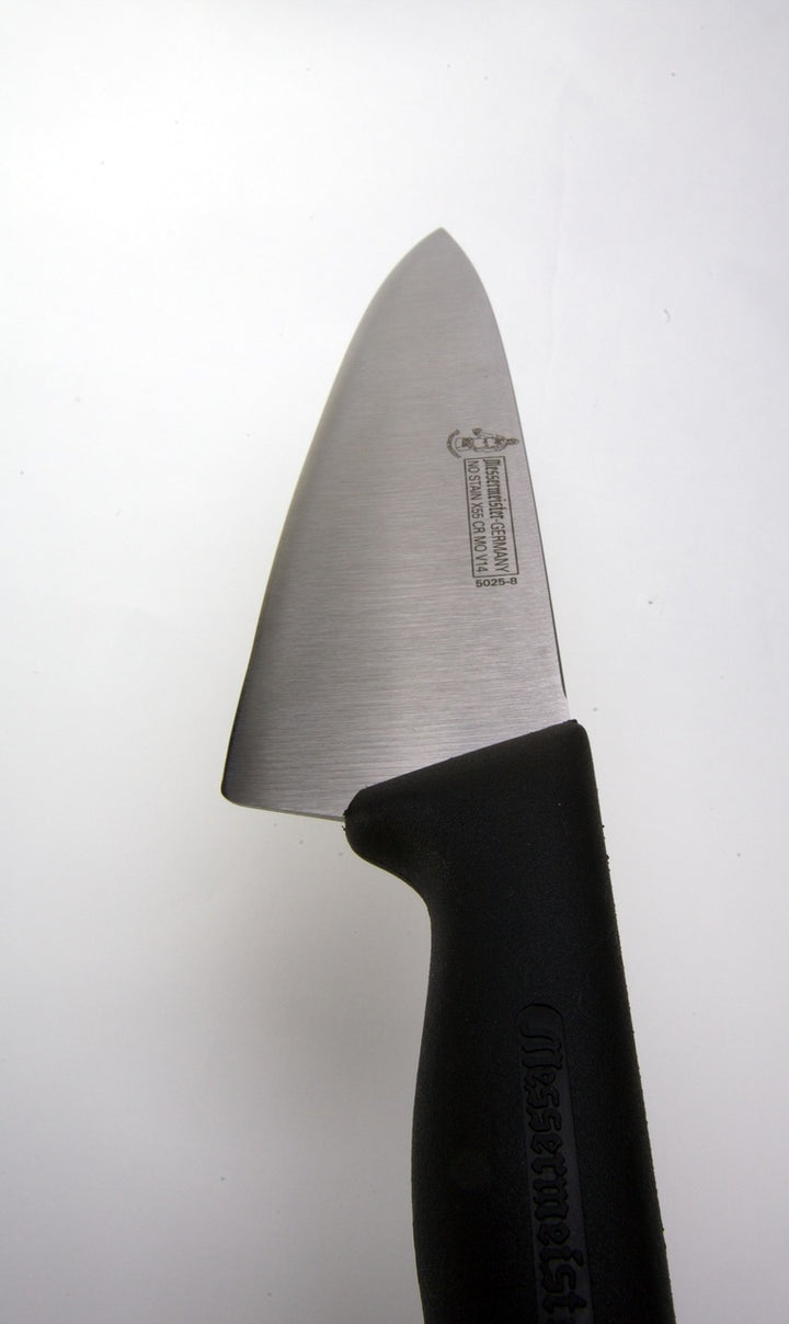 Buy online & save Four Seasons Wide Blade Chef's Knife 8 Inch (20.3cm) |Messermeister |BEON.COM.AU 5025 8         Four Seasons 8 Inch Wide Blade Chef's Knife The Messermeister Four Seasons 8 Inch Chef’s Knife is the workhorse in every kitchen. You'll gravitate towards this knife and find yourself using it for 90% of all your cutting tasks.  It has a commercial grade oversized, molded h... Messermeister at BEON.COM.AU