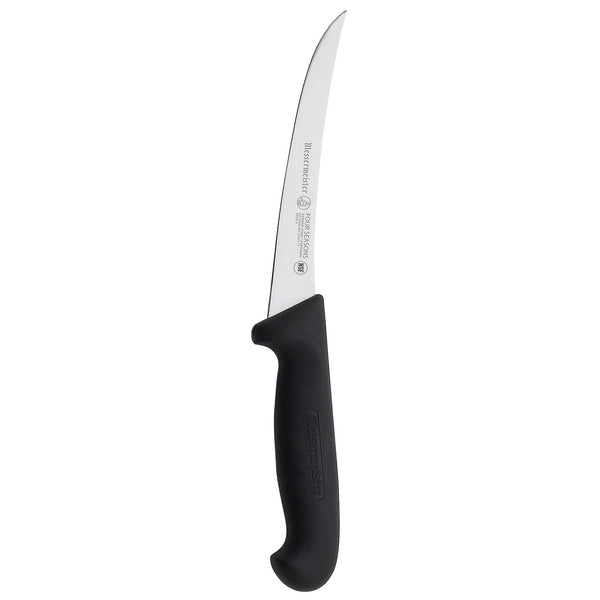 Buy online & save Four Seasons Semi-Flexible Curved Boning Knife 6 Inch (15.2cm) |Messermeister |BEON.COM.AU 5043 6         Four Seasons 6 Inch Semi-Flexible Curved Boning Knife The Messermeister Four Seasons 6 Inch Semi-Flexible Curved Boning Knife has a stamped, semi-flexible &amp; narrow blade with an upward curve. Preferred by culinary professionals, this commercial quality knife is used to trim... Messermeister at BEON.COM.AU