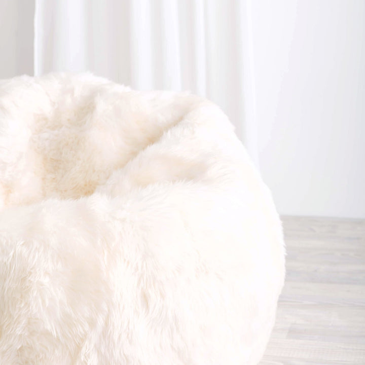 Buy and Save on The Byron Beanbag Chair Bean Bag Chairs | Fall into the comfort of a beautifully designed giant luxury sheepskin beanbag chair, handmade from the finest ethically sourced, super soft long wool sheepskin. Each of our over sized Byron Beanba