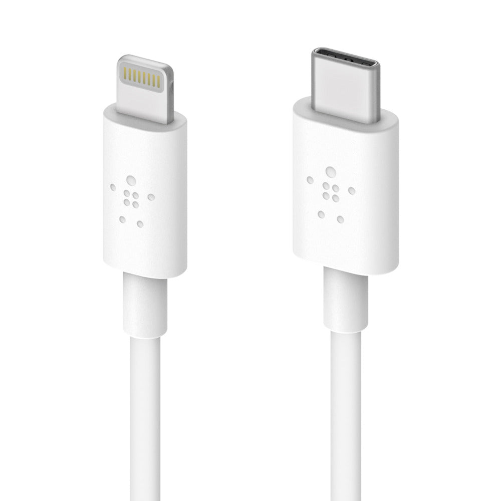 BELKIN BOOST CHARGE USB-C CABLE WITH LIGHTNING CONNECTOR 1.2 METER - WHITE F8J239BT04-WHT Belkin