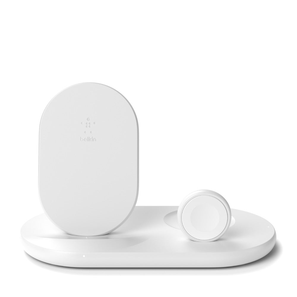 Apple Devices BELKIN BOOST CHARGE 3-in-1 Wireless Charger - White WIZ001auWH Belkin