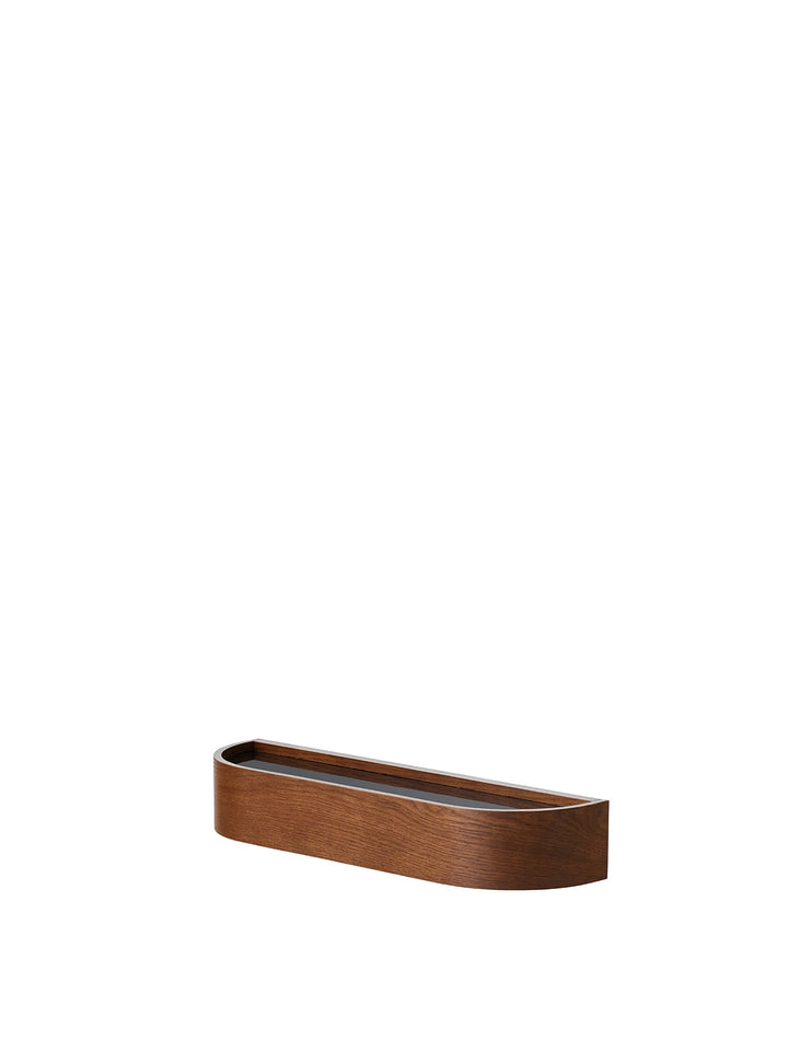 Epoch Shelf 50 (Width 50 cm), Dark Stained Oak / Black