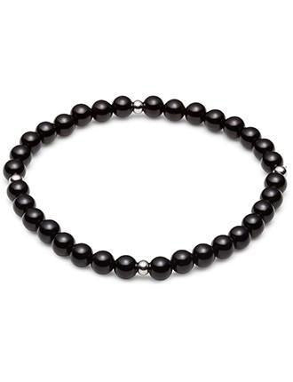 Buy online & save Black Agate Beaded Bracelet |Cudworth |BEON.COM.AU Mens Beaded Bracelet featuring: - Black Agate Beads, 4 Stainless Steel - Beads on thick clear Elastic - 21 cm on elastic (can expand to fit larger sizes) - Idelal for layering with other Beaded Bracelets. It comes in Official Cudworth Pouch Beaded Bracelets are the new Bracelet trend! They are ea... Cudworth at BEON.COM.AU