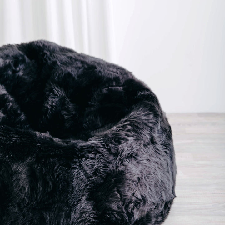 Buy and Save on The Byron Beanbag Chair Bean Bag Chairs | Fall into the comfort of a beautifully designed giant luxury sheepskin beanbag chair, handmade from the finest ethically sourced, super soft long wool sheepskin. Each of our over sized Byron Beanba