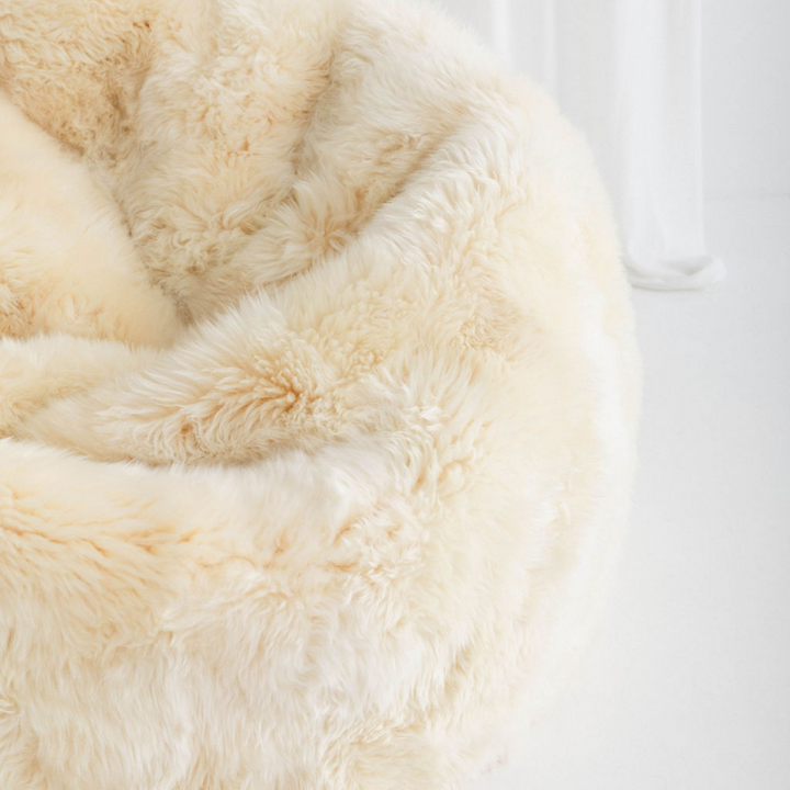 Buy and Save on The Byron Beanbag Chair - Drop 2 Bean Bag Chairs | Featuring 3 NEW Colours! Fall into the comfort of a beautifully designed giant luxury sheepskin beanbag chair, handmade from the finest ethically sourced, super soft long wool sheepskin. E