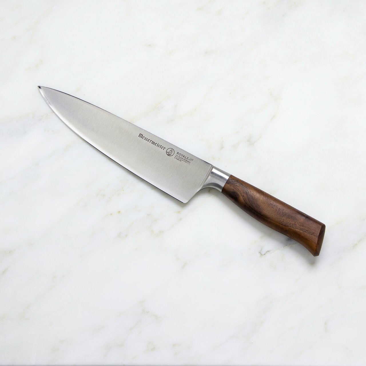 BEON.COM.AU E9686 8S         Royal Elite Stealth Chef's Knife 8 Inch The Messermeister Royale Elité Stealth Chef’s Knife is the workhorse in every kitchen. You will gravitate to this knife and will find yourself using it for 90% of all your cutting tasks. The hand forged Stealth blade that is about 25% t... Messermeister at BEON.COM.AU