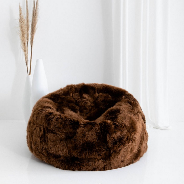 Buy and Save on The Byron Beanbag Chair - Drop 2 Bean Bag Chairs | Featuring 3 NEW Colours! Fall into the comfort of a beautifully designed giant luxury sheepskin beanbag chair, handmade from the finest ethically sourced, super soft long wool sheepskin. E