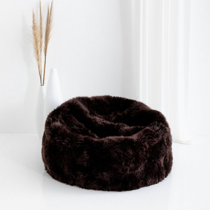 Buy and Save on The Byron Beanbag Chair - Drop 2 Bean Bag Chairs | Featuring 3 NEW Colours! Fall into the comfort of a beautifully designed giant luxury sheepskin beanbag chair, handmade from the finest ethically sourced, super soft long wool sheepskin. E