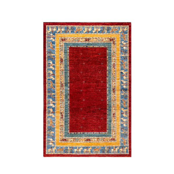 Buy Authentic Afghan Fine Chobi Afghan Rugs made in Afghanistan at BEON | Size: 170x250cmFoundation: CottonPile: Handspun WoolShape: Rectangular Hand knotted and meticulously crafted by Afghan artisans in Afghanistan, this stunning Chobi rug is made out o