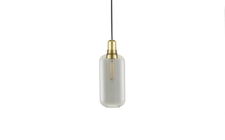 NORMANN COPENHAGEN | Amp Pendant Lamp - Smoke/Brass (Multiple Sizes) | Ceiling Pendants | BEON.COM.AU